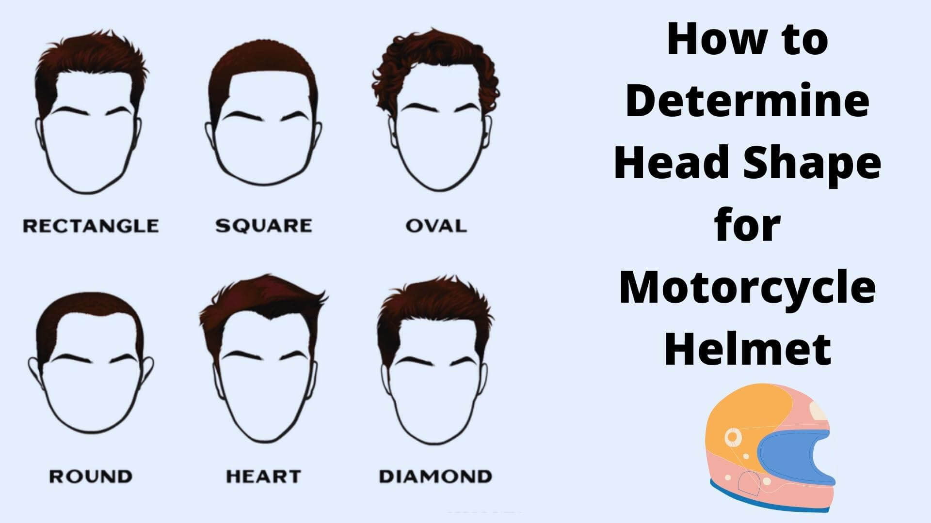 how to determine head shape for motorcycle helmet