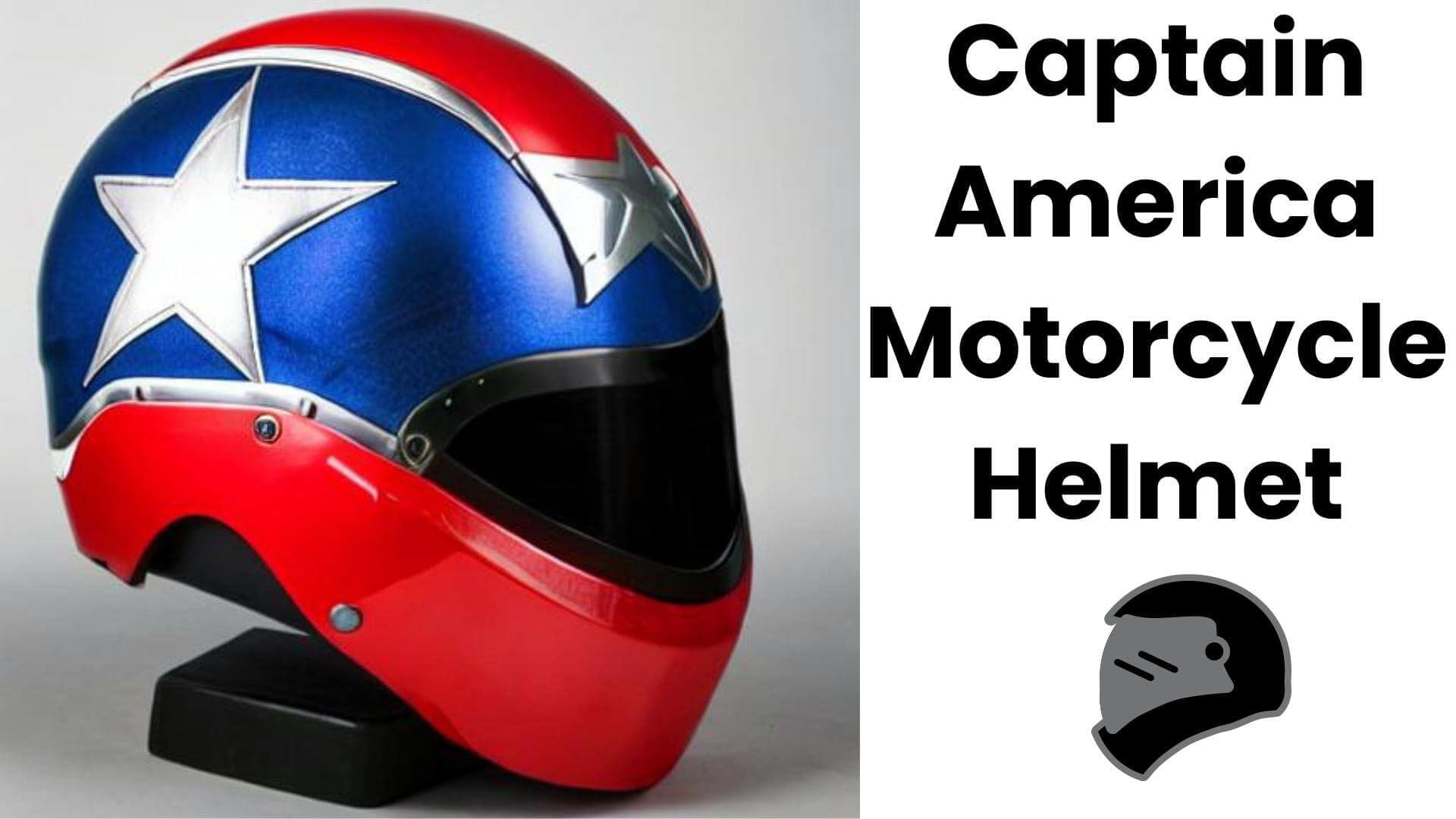 captain america motorcycle helmet