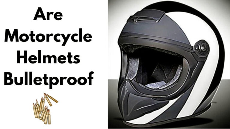 are motorcycle helmets bulletproof