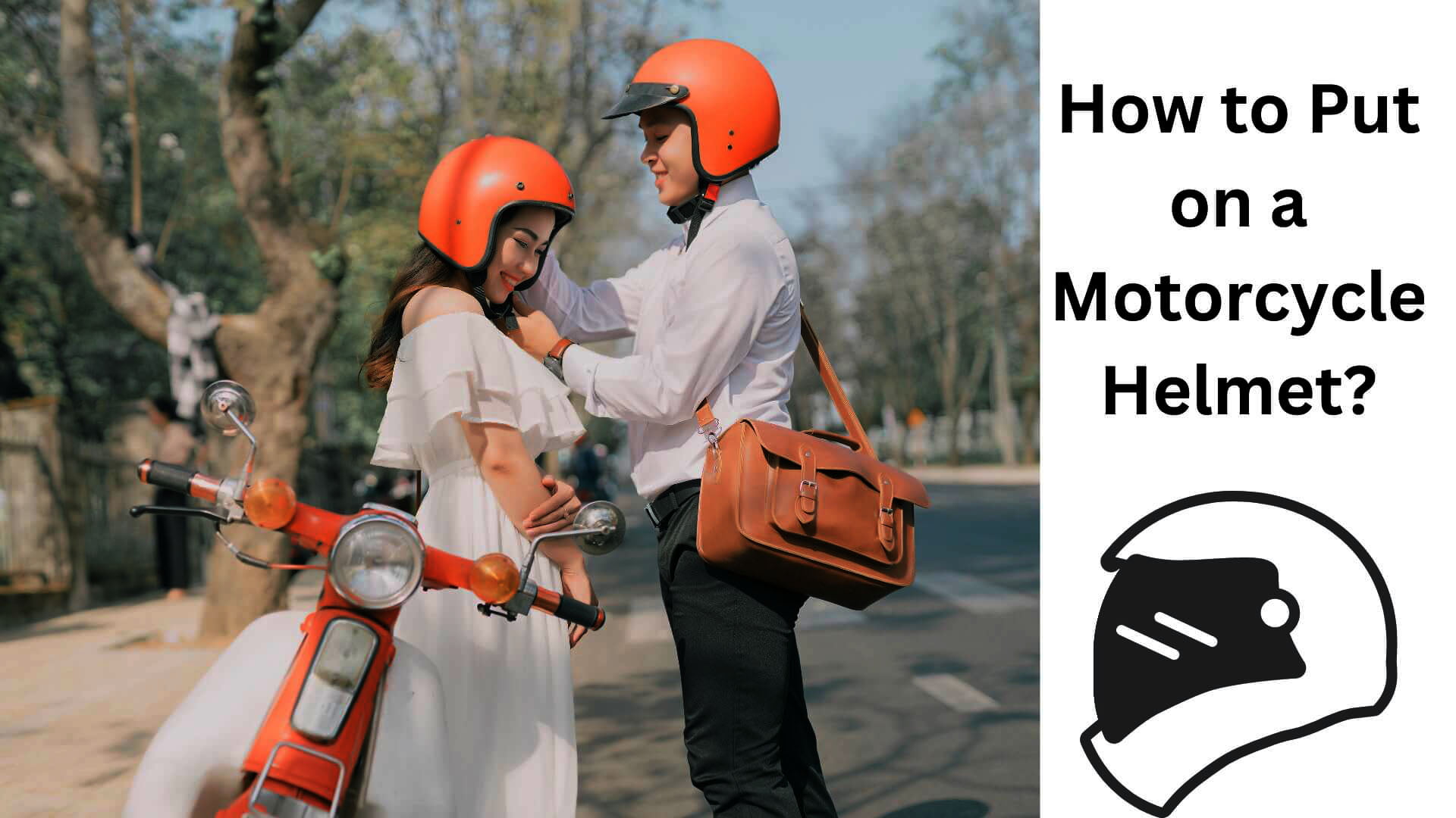 how to put on a motorcycle helmet