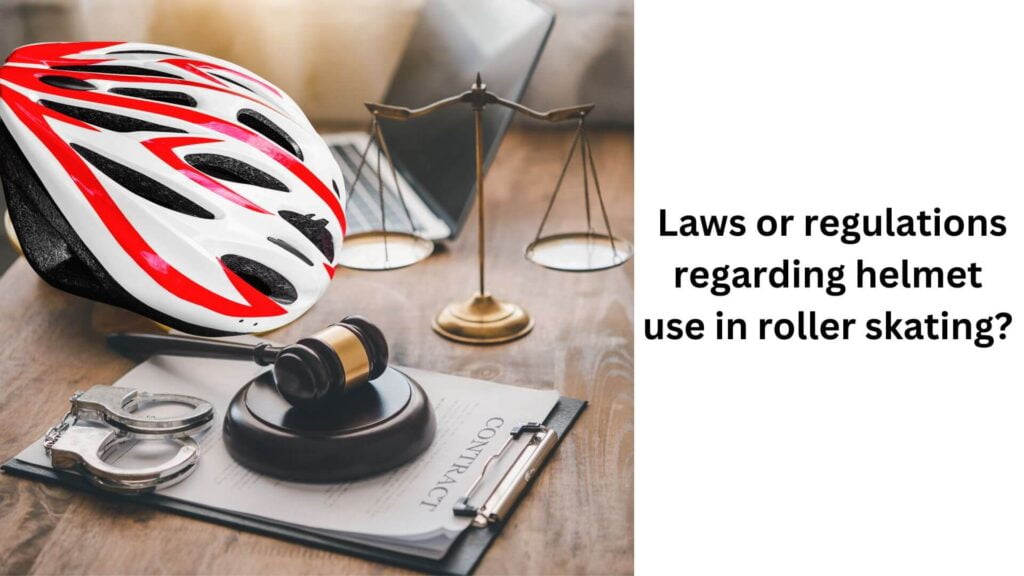 Laws or regulations regarding helmet use in roller skating