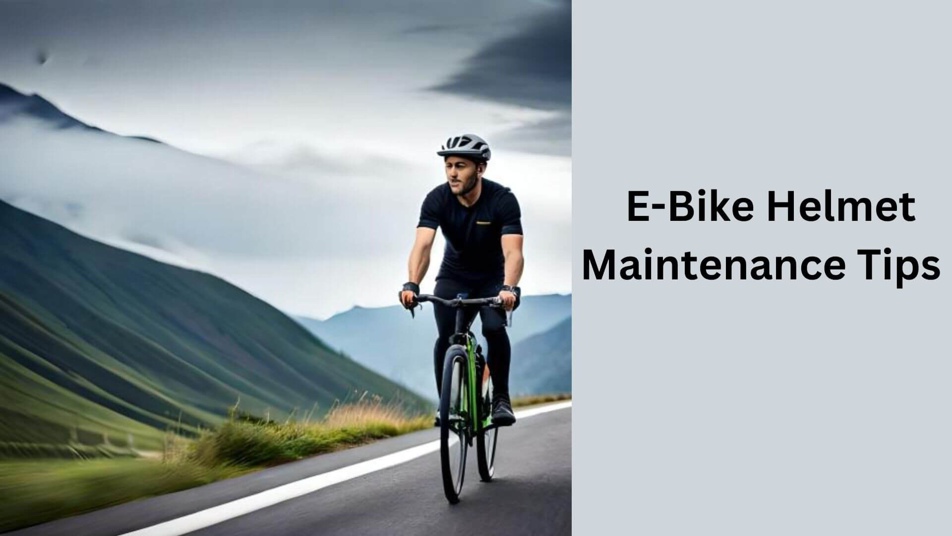 E-Bike Helmet Maintenance Tips