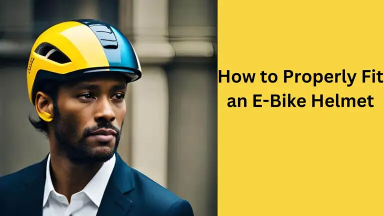 How to Properly Fit an E-Bike Helmet